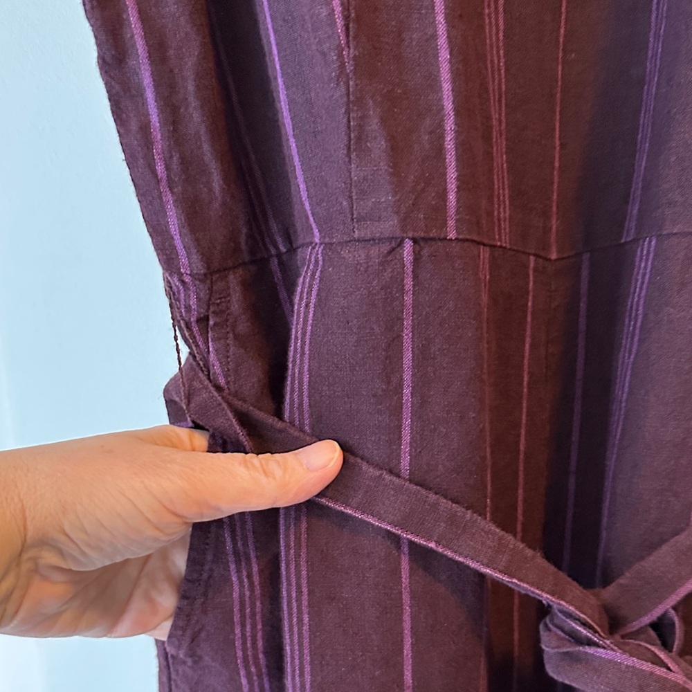 Eileen Fisher Wide-leg Linen Jumpsuit - Picture 4 of 8